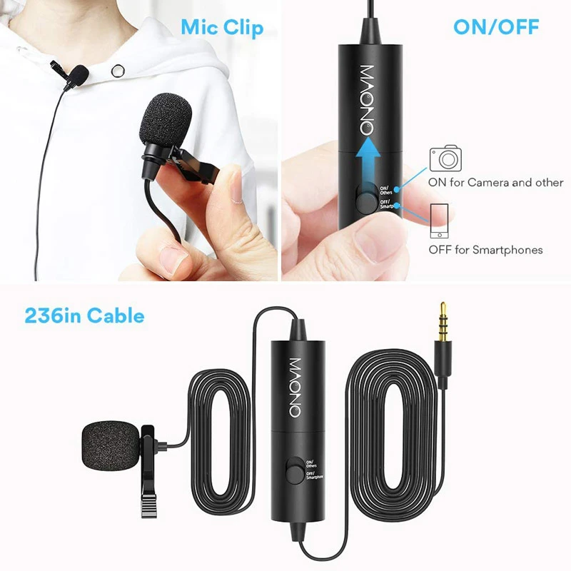 میکروفون یقه ای Maono AU-100