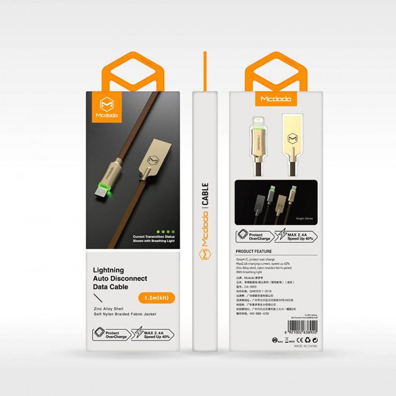کابل آیفونی Mcdodo CA-390 2.4A 1.2m
