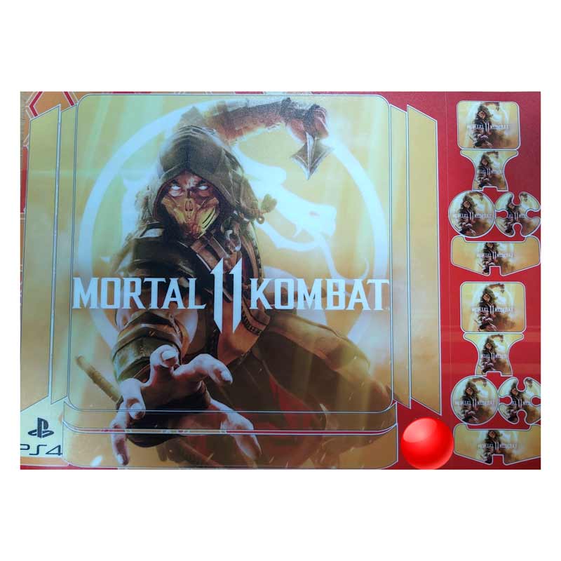 اسکین پلی استیشن 4 اسلیم طرح Mortal Kombat