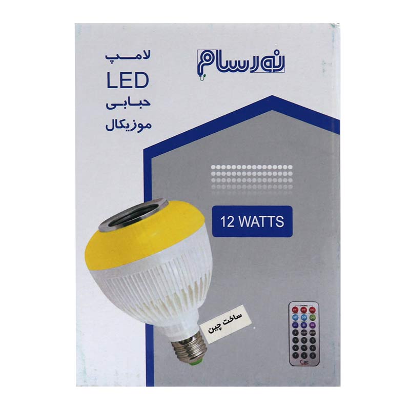 لامپ LED + اسپیکر Noorsum 12W E27