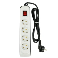 چند راهی 4 خانه ارت دار پارت الکتریک PE8757 با کابل 1٫8 متری