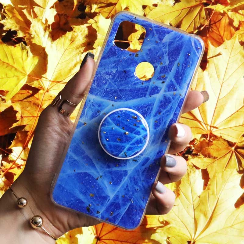 قاب رنگین کمانی پاپ سوکت دار خرچنگی کد6 شیائومی Redmi 9c