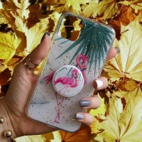 قاب رنگین کمانی پاپ سوکت دار خرچنگی کد3 آیفون iPhone 11