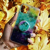 قاب رنگین کمانی پاپ سوکت دار خرچنگی کد9 آیفون iPhone 11