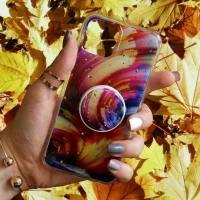 قاب رنگین کمانی پاپ سوکت دار خرچنگی کد8 آیفون iPhone 11 Pro