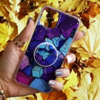 قاب رنگین کمانی پاپ سوکت دار خرچنگی کد7 آیفون iPhone 11 Pro