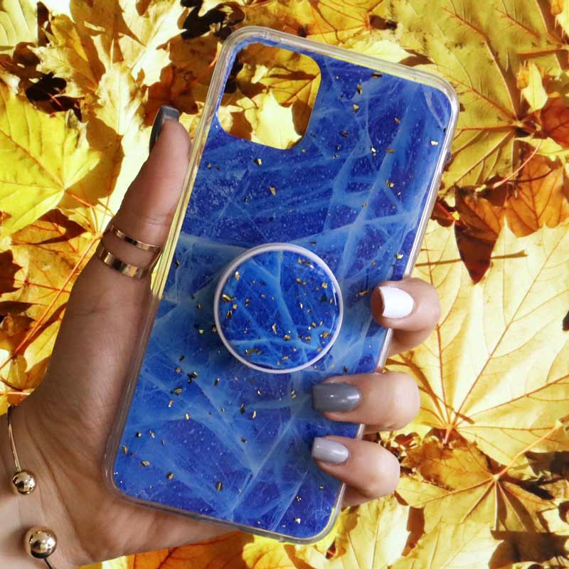 قاب رنگین کمانی پاپ سوکت دار خرچنگی کد6 آیفون iPhone 11 Pro Max