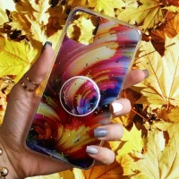 قاب رنگین کمانی پاپ سوکت دار خرچنگی کد8 آیفون iPhone 11 Pro Max