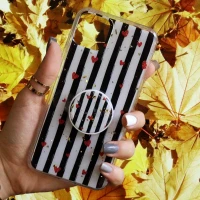 قاب رنگین کمانی پاپ سوکت دار خرچنگی کد9 آیفون iPhone 11 Pro Max