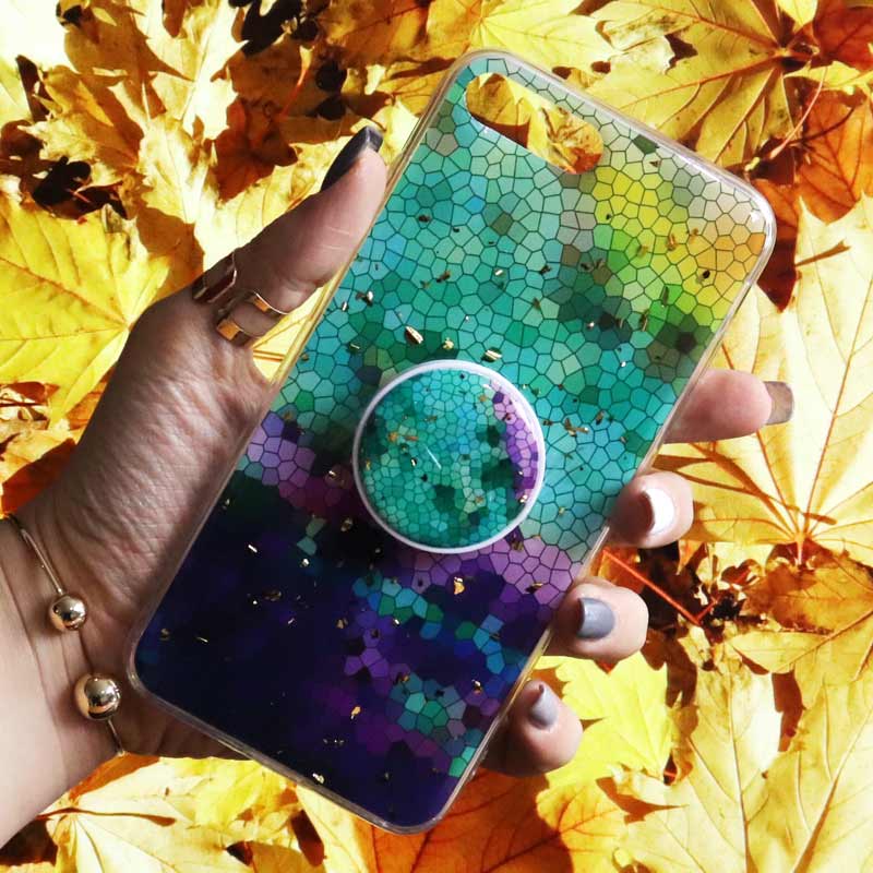 قاب رنگین کمانی پاپ سوکت دار خرچنگی کد9 آیفون iPhone 7 Plus / 8 Plus