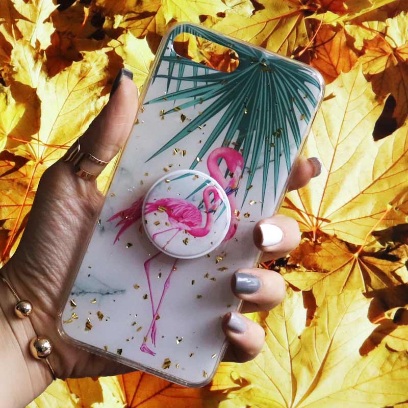 قاب رنگین کمانی پاپ سوکت دار خرچنگی کد3 آیفون iPhone 7 Plus / 8 Plus