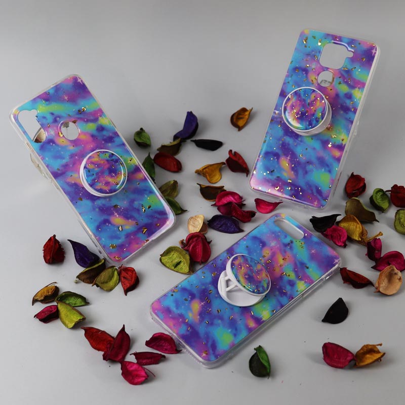 قاب رنگین کمانی پاپ سوکت دار خرچنگی کد5 شیائومی Redmi 9c