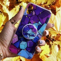 قاب رنگین کمانی پاپ سوکت دار خرچنگی کد7 آیفون iPhone X/XS