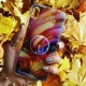 قاب رنگین کمانی پاپ سوکت دار خرچنگی کد9 آیفون iPhone XS Max