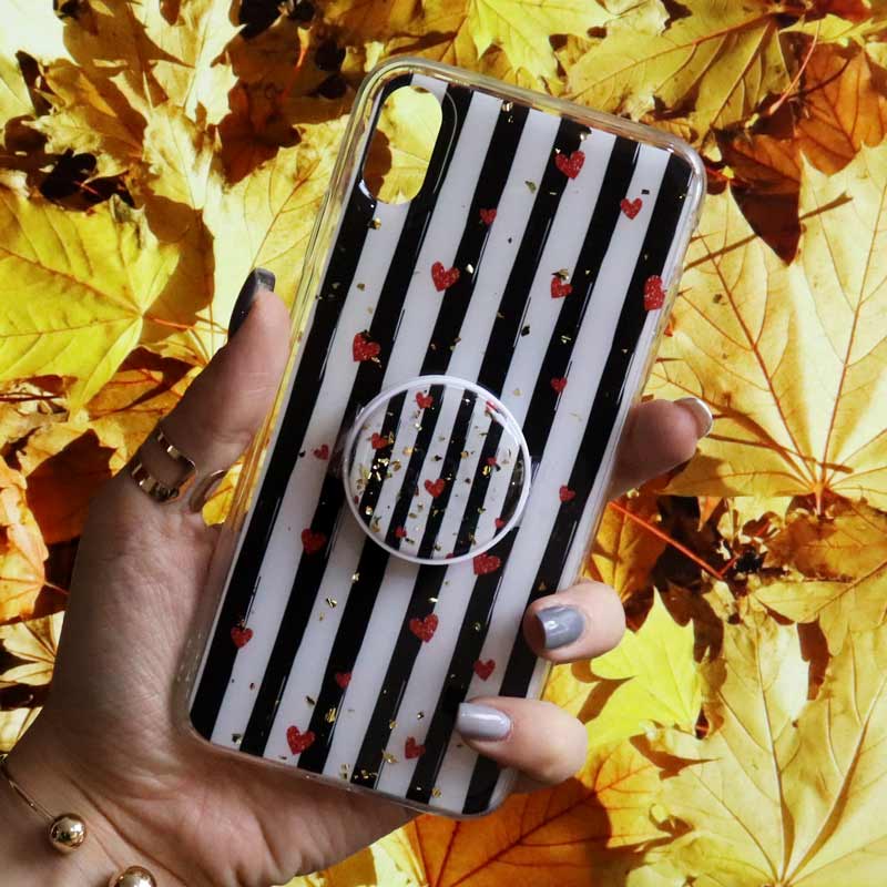 قاب رنگین کمانی پاپ سوکت دار خرچنگی کد2 آیفون iPhone XS Max