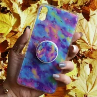 قاب رنگین کمانی پاپ سوکت دار خرچنگی کد5 آیفون iPhone XS Max