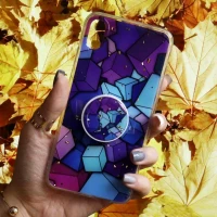 قاب رنگین کمانی پاپ سوکت دار خرچنگی کد4 آیفون iPhone XS Max