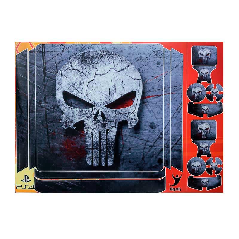 اسکین پلی استیشن 4 اسلیم طرح Punisher کد2