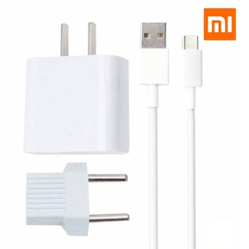 شارژر دیواری Xiaomi MDY-09-EK 2A سرجعبه + کابل Type-C و تبدیل دو به دو
