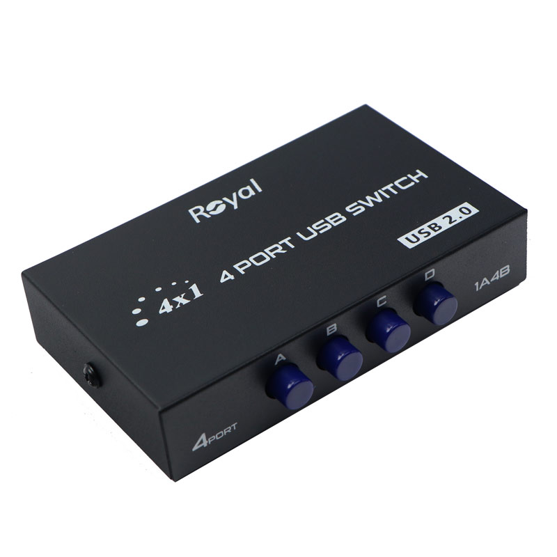 سوییچ پرینتر Royal 1A4B USB Switch 4Port