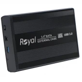 باکس هارد 3.5 اینچی HDD رویال RH-3531 + آداپتور
