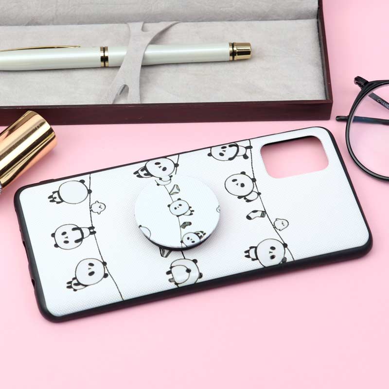 قاب فانتزی برجسته + پاپ سوکت کد12 سامسونگ A31