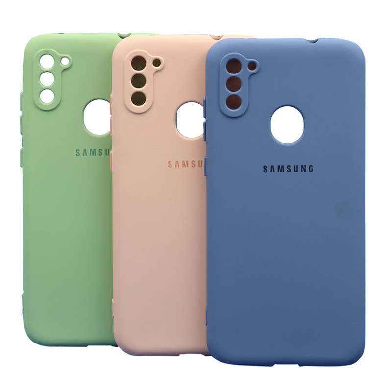 قاب طرح سیلیکونی محافظ لنزدار Samsung Galaxy A11