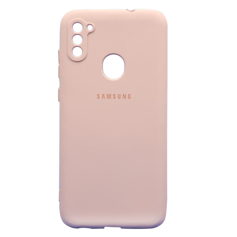 قاب طرح سیلیکونی محافظ لنزدار Samsung Galaxy A11