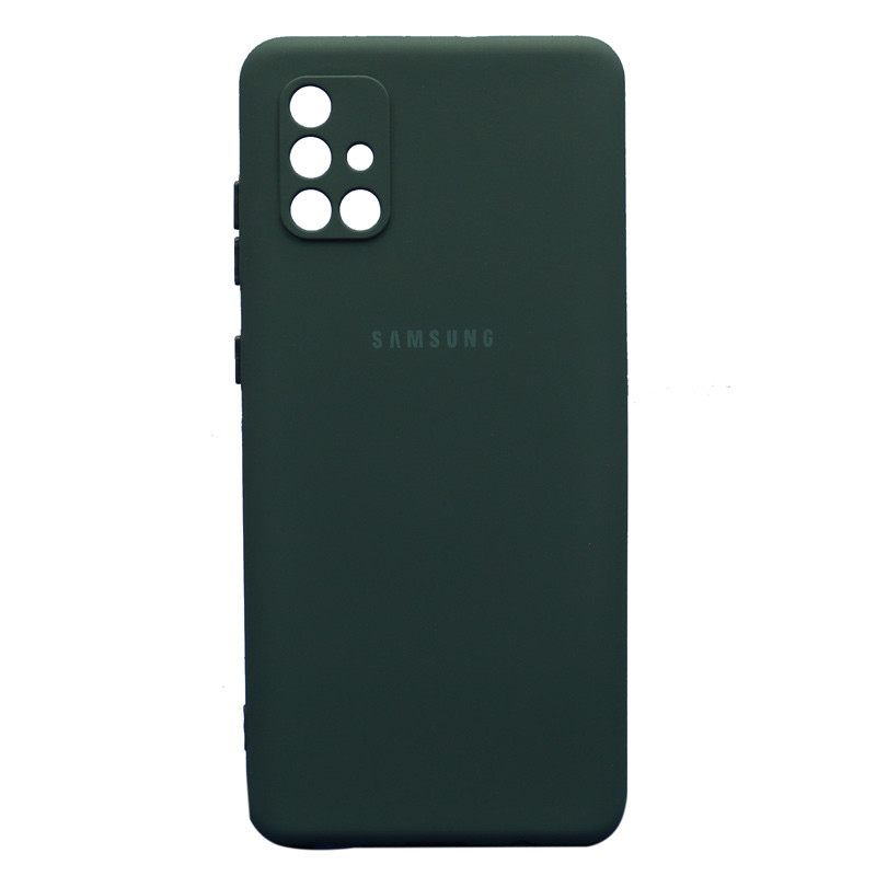 قاب طرح سیلیکونی محافظ لنزدار Samsung Galaxy A71