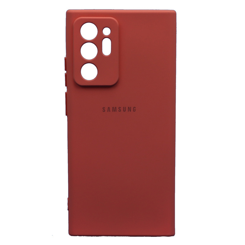 قاب طرح سیلیکونی محافظ لنزدار Samsung Galaxy Note 20 Ultra