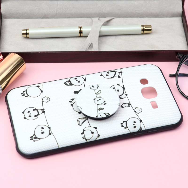 قاب فانتزی برجسته + پاپ سوکت کد12 سامسونگ J7