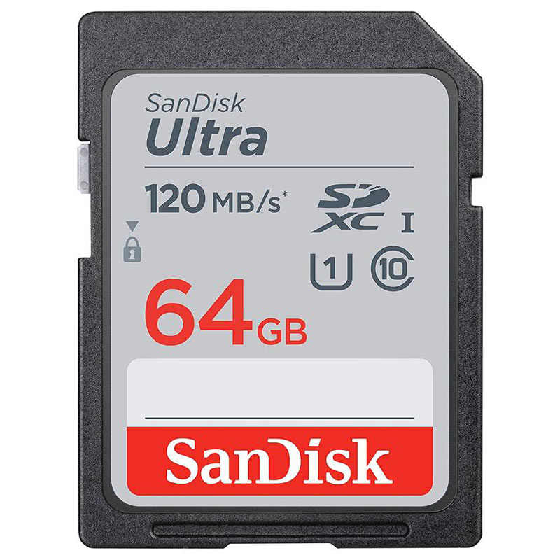 رم اس دی ۶۴ گیگ سن دیسک SanDisk Ultra CL10 U1 120MB/s
