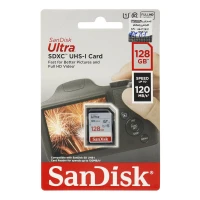 رم اس دی 128 گیگ سن دیسک SanDisk Ultra U1 C10 120MB/s