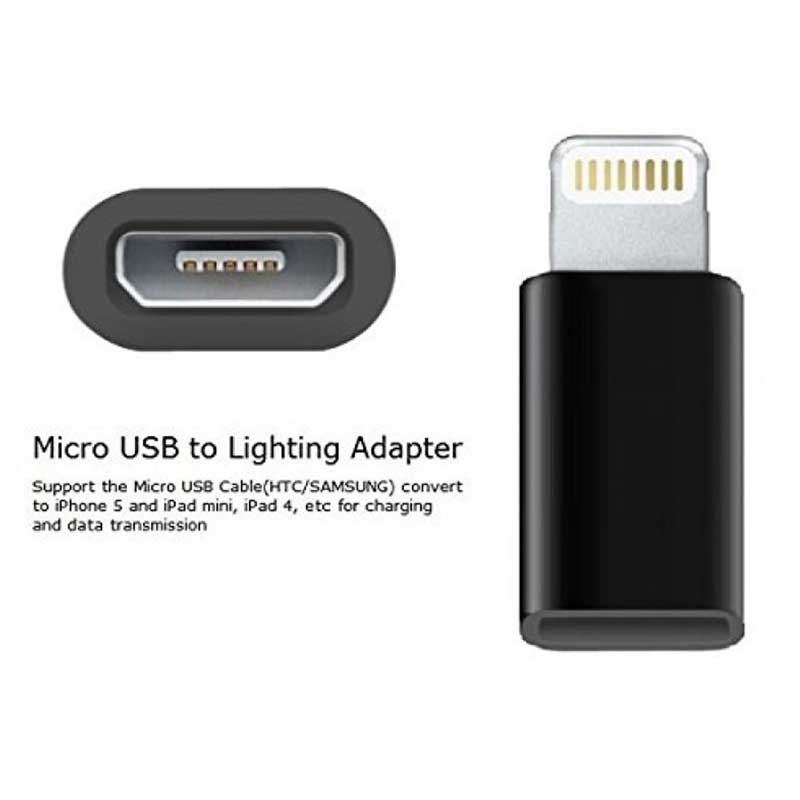 تبدیل MicroUSB To Lightning پک 10 عددی
