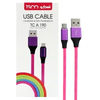 کابل کنفی میکرو یو اس بی TSCO TC A190 2.1A 1m رنگی
