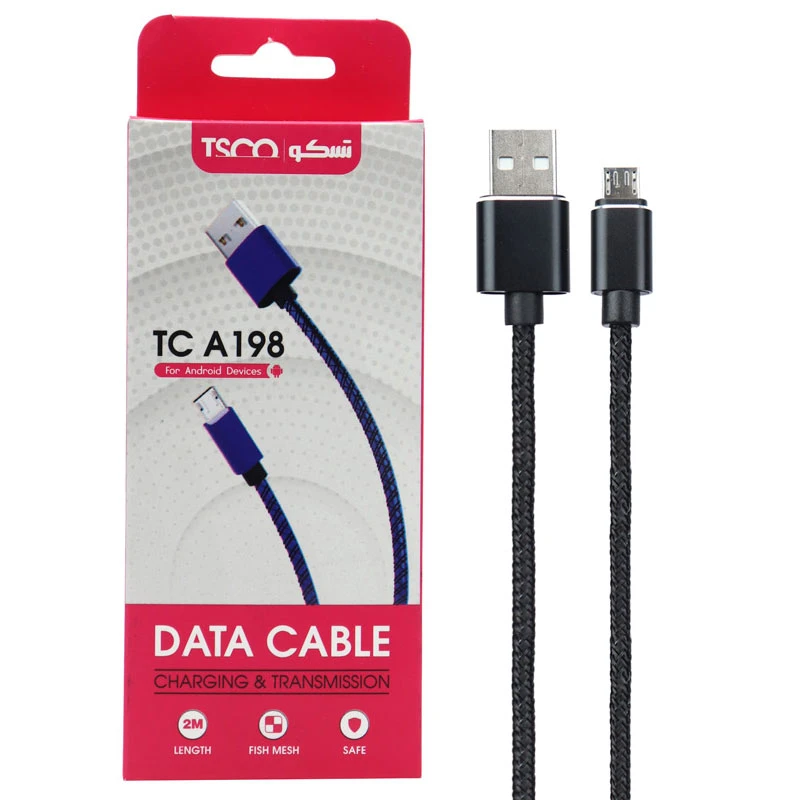 کابل کنفی میکرو یو اس بی TSCO TC A198 2.1A 2m