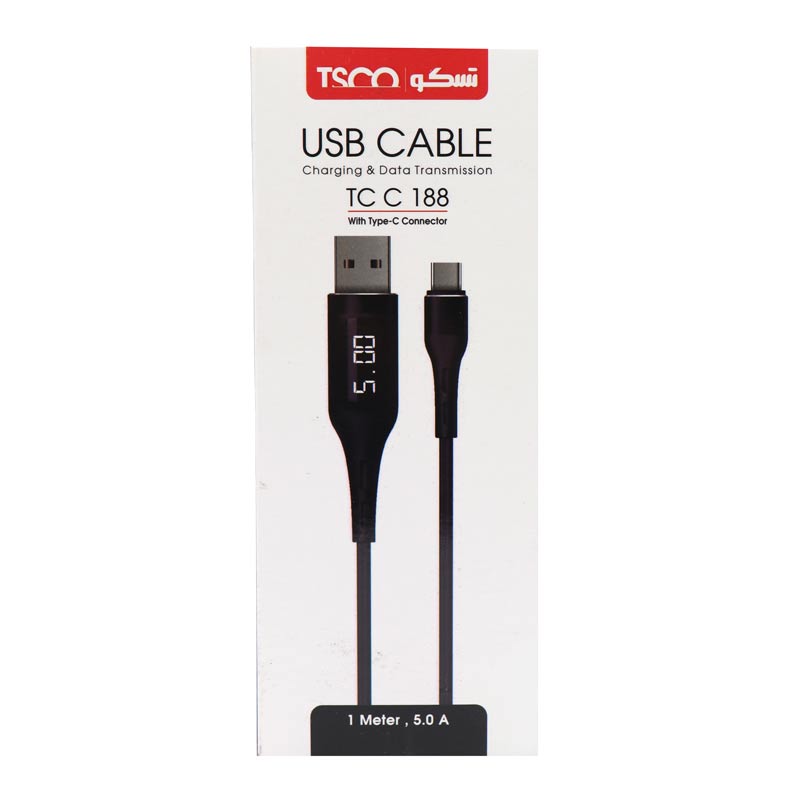 کابل تایپ سی TSCO TC C188 5A 1m