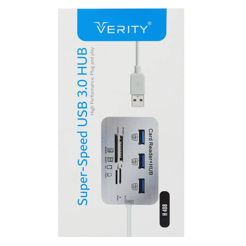 هاب 3 پورت USB3.0 وریتی H 408