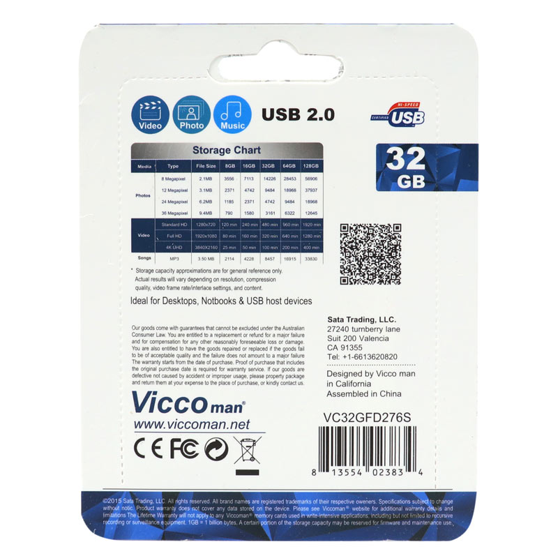 فلش 32 گیگ ویکومن ViccoMan VC276 S