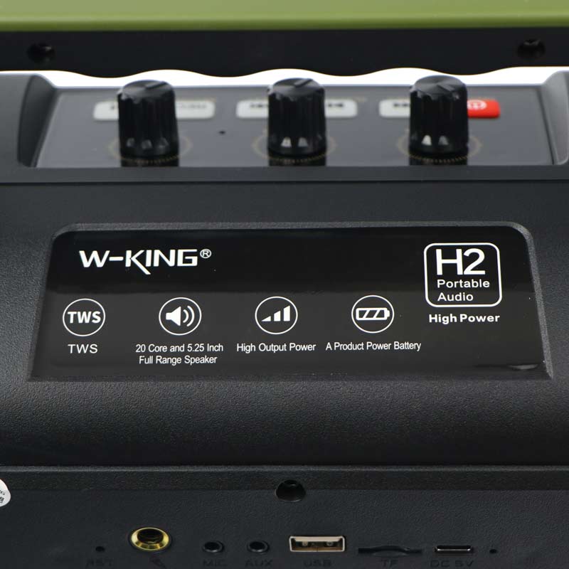 اسپیکر بلوتوثی رم و فلش خور W-King H2 20W + میکروفون و ریموت