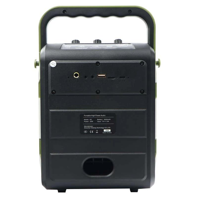 اسپیکر بلوتوثی رم و فلش خور W-King H2 20W + میکروفون و ریموت