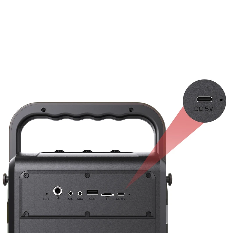 اسپیکر بلوتوثی رم و فلش خور W-King H2 20W + میکروفون و ریموت
