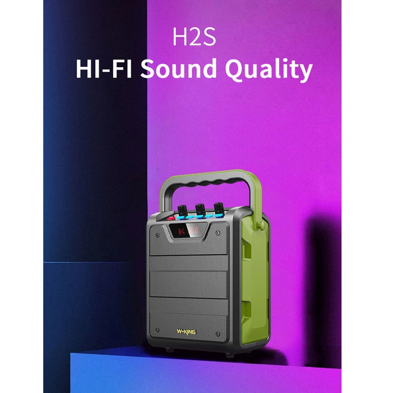 اسپیکر بلوتوثی رم و فلش خور W-King H2s 15W + ریموت
