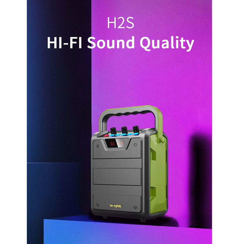 اسپیکر بلوتوثی رم و فلش خور W-King H2s 15W + ریموت