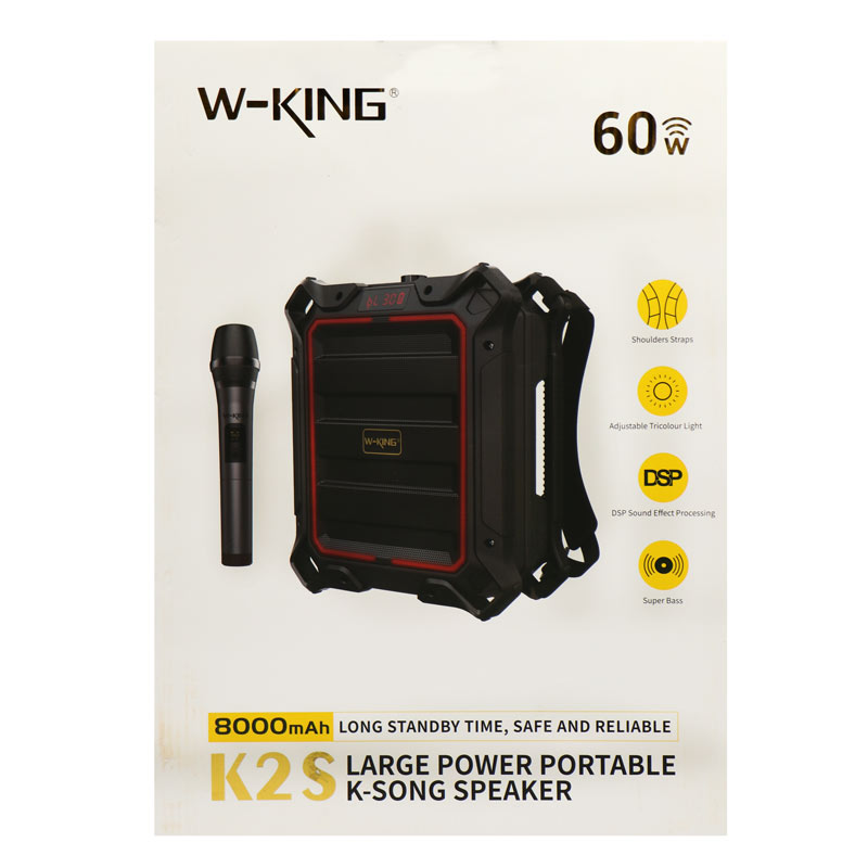 اسپیکر بلوتوثی رم و فلش خور W-King K2S + میکروفون