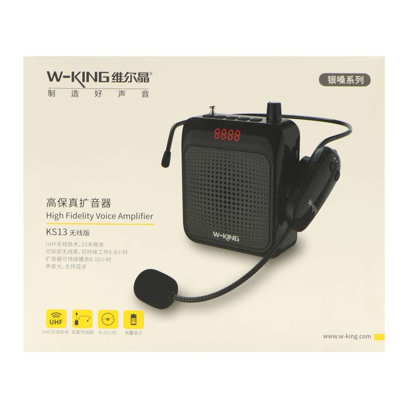 اسپیکر بلوتوثی رم و فلش خور W-King KS13 + میکروفون