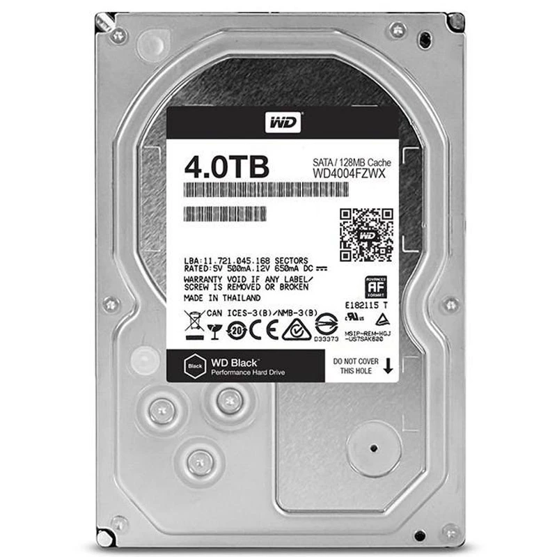 هارد اینترنال وسترن دیجیتال سری Black مدل WD4004FZWX 4TB