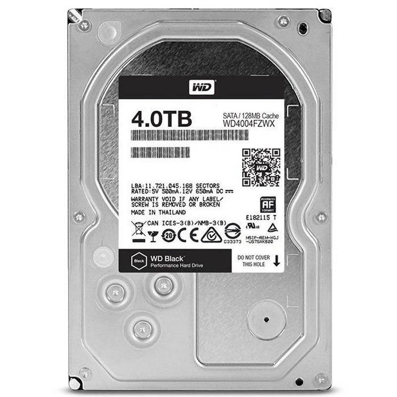هارد اینترنال وسترن دیجیتال سری Black مدل WD4004FZWX 4TB