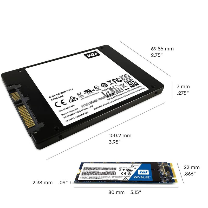 حافظه SSD وسترن دیجیتال Western Digital Blue 500GB M.2