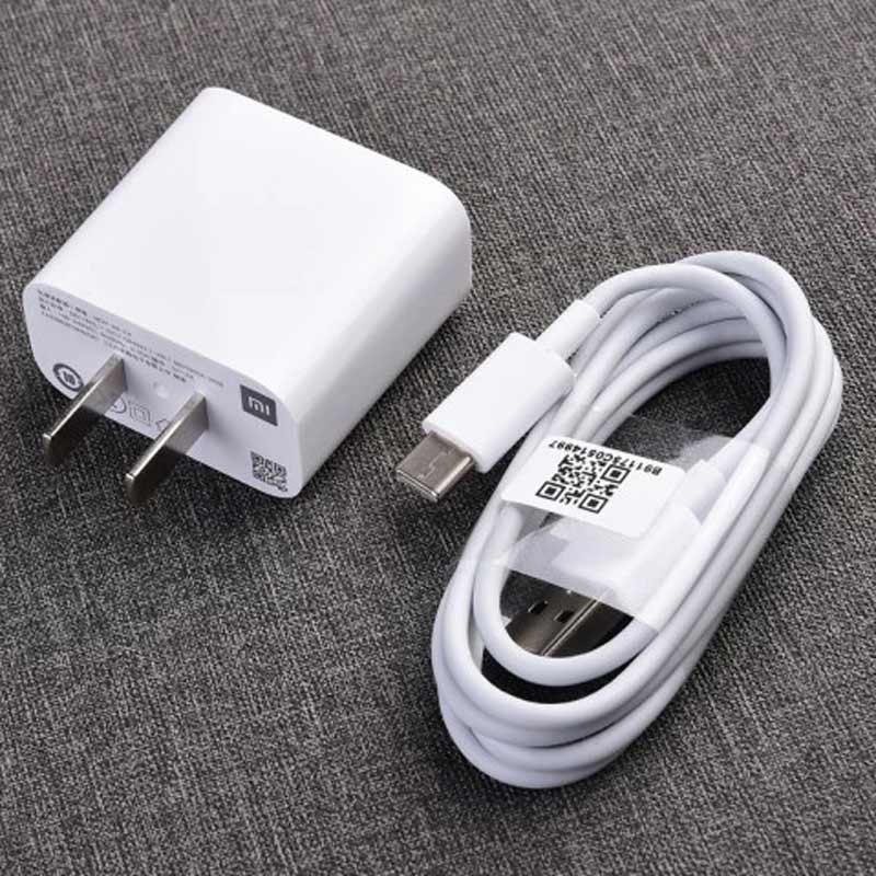 شارژر دیواری Xiaomi MDY-09-EK 2A سرجعبه + کابل Type-C و تبدیل دو به دو